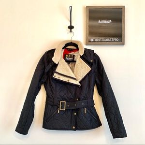 Barbour Matlock Quilted Moto Coat Jacket